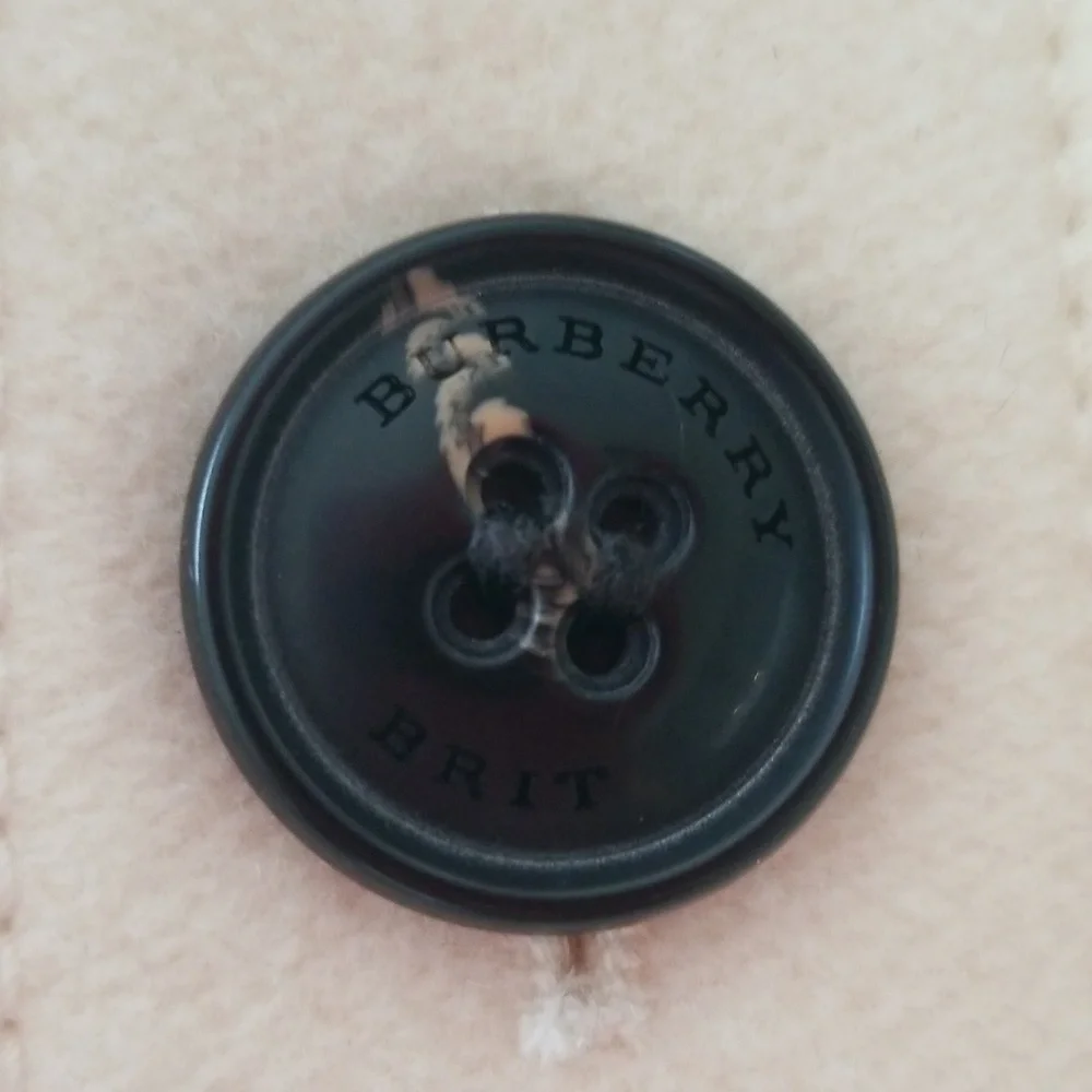 Burberry Cream White Wool Blend Single Breasted "Indiana" Peacoat - Picture 8 of 16